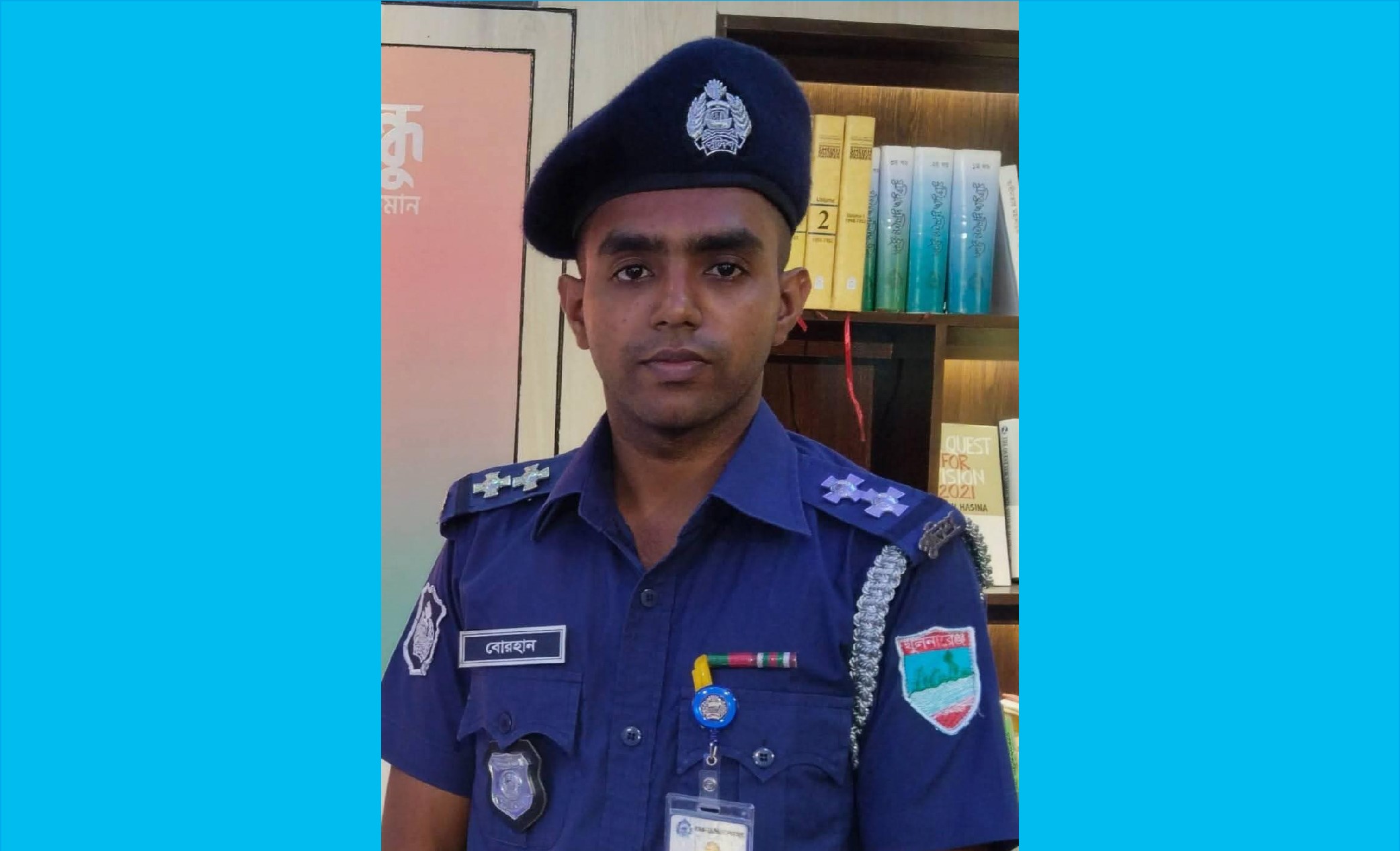 সড়ক দুর্ঘটনায় মহম্মদপুর থানার উপ-পরিদর্শক বোরহান উদ্দিনের মর্মন্তুদ মৃত্যু