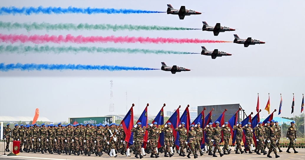 ১৮ বছর পর জাতীয় প্যারেড স্কয়ারে বর্ণাঢ্য কুচকাওয়াজ