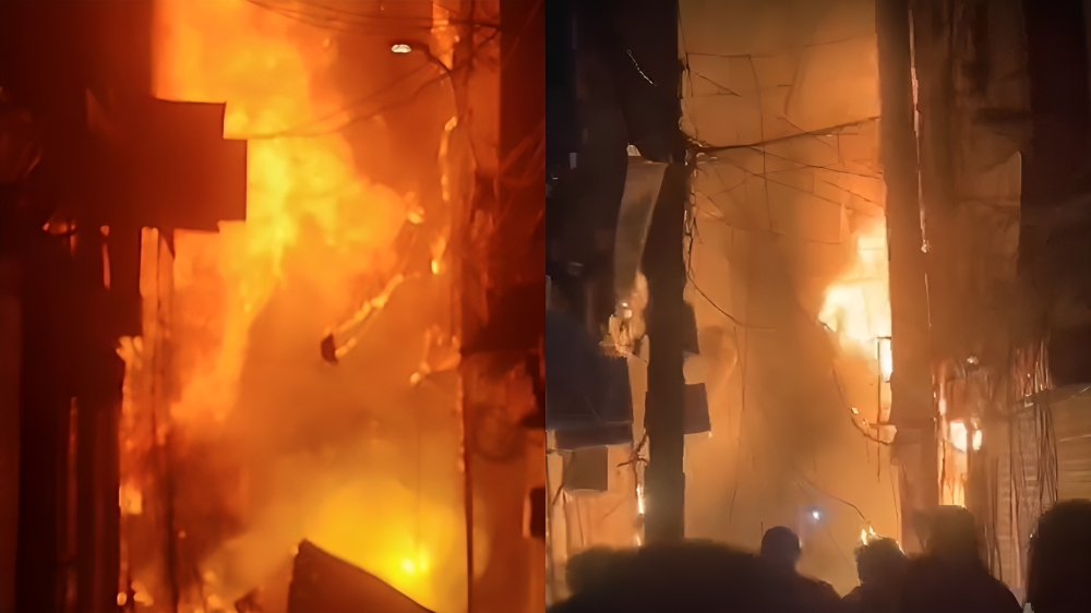 পুরান ঢাকায় অগ্নিকাণ্ড, আগুন নিয়ন্ত্রণে তিন ইউনিটের চেষ্টা